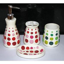 廠家直銷歐式衛(wèi)浴四件套 樹脂工藝品JBC09，提升浴室格調(diào)