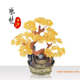 天然水晶樹(shù)脂工藝品 招財(cái)樹(shù)龍鳳水，家居裝飾與財(cái)富風(fēng)水的完美融合